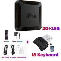 스마트 TV 박스 와이파이 구글 플레이어 셋톱 박스 안드로이드 10 올위너 H313 쿼드 코어 4K 60fps X96 1GB 8GB X96Q 2GB 16GB, 9.미국 플러그  2G 16G i8