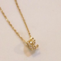 14K gold filled 크라운 왕관 여성 큐티 목걸이