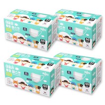 데니벨비말차단마스크(KF-AD)(대형) 데일리투유비말차단마스크(KF-AD)(소형), 50개입, 4개, 화이트 (키즈)