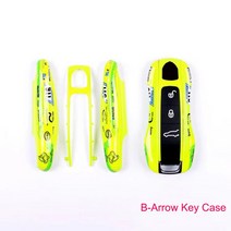 포르쉐키커버 키홀더 자동차 키 케이스 화살표 70 Raceway 포르쉐 마칸 카이엔 파나메라 타이칸 박스터 718, 02 B-Arrrow Raceway