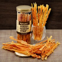 프레스키 터키츄 칠면조 힘줄 스트립, 1개, 칠면조힘줄