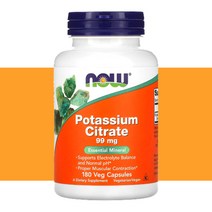 나우푸드 구연산 칼륨 99mg 180정, 1개, 180개