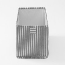 (주)트리 인천가정지사 스트라이프 오픈형 수납정리함(그레이)/ 리빙박스 (6433397)