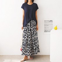 경스홀릭 [코디세트]루즈핏 반팔T + 치마바지SET 데일리룩