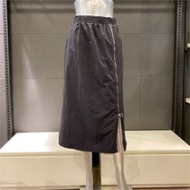 보니스팍스 NC02 쉬폰 플리츠 배색 스커트 A32SK040