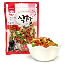 한입크기 강아지 훈련용 큐브간식 2개 애견져키 시골개 기력회복 개린이 산책교육
