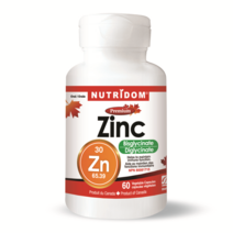 캐나다 뉴트리돔 킬레이트 아연 비스글리시네이트 30mg 60캡슐 - 캐나다 직구 영양제 - 카포리아