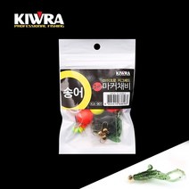 키우라 송어 마커채비 세트 호그웜포함 송어낚시, 마커채비 3세트(랜덤발송:레드／블랙바늘)