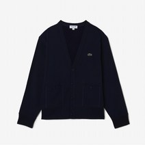 라코스테 가디건 니트 남성 피케 네이비 SH9867-52N 166