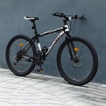 21단 24인치 26인치 산악자전거 레이싱 남자 사이클 산지자전거 출퇴근자전거 MTB자전거 성인용자전거, 화이트, 21단26인치