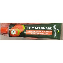(독일마트) BIO ZENTRALE 유럽인증 투스카니 태양에서 자란 토마토 페이스트 튜브 200g 4팩 Tomatenmark, 1개, 200ml