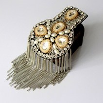 Epaulette/epaulet 어깨/charreteras/수제 kpop 의류 액세서리 정장 장식 브로치/브로치/브로치