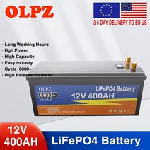 인산철배터리팩 신제품 LiFePo4 배터리 팩 12V 200Ah 내장 BMS 리튬 철 인산염 듀티프리, 01 12V400AH