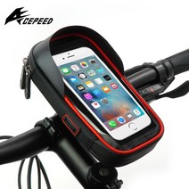 ACEPEED 자전거 휴대폰 핸드폰 거치대 거치백 가방 방수 용품, B66거치백-블랙, B66거치백-블랙, 1개