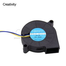 초정밀 Creativity 3D 프린터 부품 4010/5015 냉각 팬 12V 24V 송풍기 DIY 인쇄 액세서리 용 터보 브러시리, 01 4010_02 24v