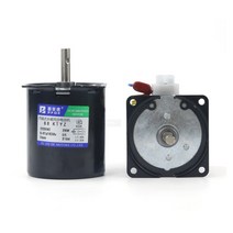 감속 기어 모터 속도조절 68KTYZ 220V AC 영구 자석 동기 모터 100KG 28W CW/CCW 금속 기어드 저속 2.5 ~ 1, 20 5rpm(110V)