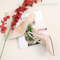 [디자이어로즈] 30대 여성 가을 정장 스틸레토 슬링백 9cm