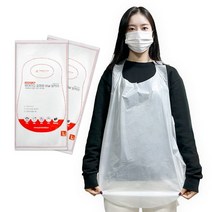 프로덕트랩 다용도 방수 위생 손님용 일회용 비닐 앞치마 500매, 대형