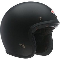 Bell Custom 500 벨 커스텀 오픈 페이스 오토바이 헬멧 솔리드 매트 블랙, 2 매트 블랙