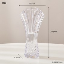 꽃화병 북유럽 가정 장식 Ca pot 꽃 수경법 꽃병 홈 디자인 아크릴 현대 방 냄비, 03 Height 8 inches