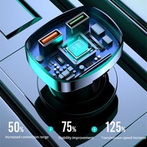 차량용 라디오 모듈레이터 MP3 플레이어 블루투스 호환 무선 핸즈프리 오디오 수신기 PD 18W 타입-C 듀얼, 한개옵션0