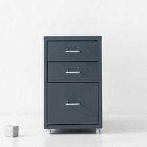 마켓비 FIHA 낮은서랍장 2.1단, 다크그레이 4506.7766