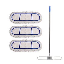 크린메이트 백사 대걸레 105cm 3P + 스텐봉, 1개