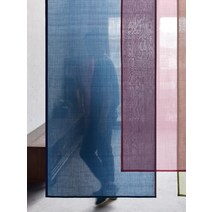 모시커튼 모시천 가리개 조각보 여름 파티션 컬러 큰, 밝은 빨간색80x120cm
