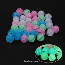 26/36PCS 빛나는 자전거 휠 스포크 플라스틱 다채로운 랩 튜브 장식 별 비즈 사이클링 액세서리, 빛나는 라운드 36pcs