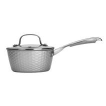 캠멕스 밀크 팬 일반 편수냄비 라면 소스 이유식 리드 포함 Silvery, 16cm