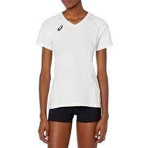 아식스 ASICS 여성용 Spin Serve 배구공 저지 반소매 정품보장, Team White