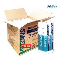 신에츠 무초산실리콘(25EA) 백색 박스단위 백색실리콘