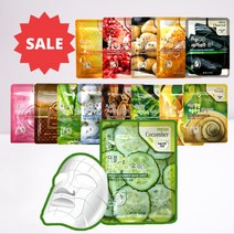 3W클리닉 후레쉬 마스크 시트 //10장세트 // 14종 / 마스크팩, 5.오이 10장