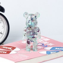 곰인형 곰 홈 곰돌이 북유럽 카페 캐릭터 토이 사무실 베어브릭 장식 사무실 인테리어, 형석+스팽글