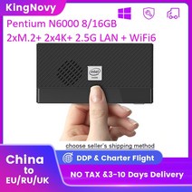 소형미니PC 미니 휴대용 산업용 한뼘 2.5G LAN 펜티엄 N6000 11 세대 인텔 PC 쿼드코어 DDR4 NVMe 윈도우즈 프로 컴퓨터 2x4K UHD WiFi6 BT5.2, [01] Windows 10 Pro, [04] EU, [01] 8GB DDR4 128GB NVMe