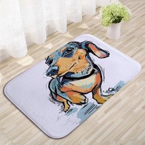 펫러그 강아지 고양이 러그New Dog Pattern Door Mat Home Kitchen for Floor Non-slip Carpets Living Roo, 01 1_01 40x60cm