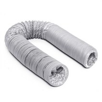 2-8M 호일 덕트 피팅 주방 유연한 배기 인라인 팬 에어컨 콘센트, 05 Diameter 125mm_02 length 3M