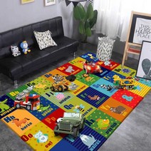 어린이 카펫 자동차 도로 매트 주차놀이 교통신호 파킹매트 보드게임 - 두꺼운 매트, 02