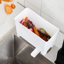 물빠짐 미니 압축 음식물 쓰레기통-2L 가정용 원룸 1인용, 단품