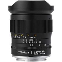 탐론 렌즈 tttartisan 광학 0.4인치(11mm) f2.8인치(2.8mm) 어안 에드(소니 e), 소니 e