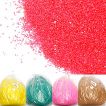 [동화오피스] 벌크 색모래(4kg) 색상선택 / 칼라모래, 분홍, 1개