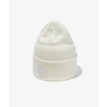 NEW ERA MLB 리그 베이직 토널 뉴욕 양키스 비니 크림 KNIT LEAGUE BASIC TONAL NEYYAN CRM