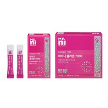 일동제약 콜라겐 7000 저분자 피쉬콜라겐펩타이드 영국산 비타민C 히알루론산 식용 엘라스틴 가수분해물 블랙커런트 프락토올리고당 이너뷰티 세븐베리맛 6gX60포, 60포, 6g