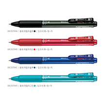 동아측기 [펜텔] 필 3색 볼펜, BXCB37MZ 메탈릭실버, 0.7mm