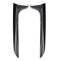 아우디 A6 C7 Avant 2012- 용 플라스틱 후면 윈도우 사이드 스포일러 왼쪽 + 오른쪽 듀얼, 01 Bright Black