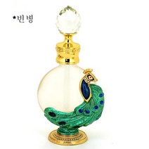 [피너츠] 빈티지 향수 공병 에센스 공작 유리병 휴대용 미니, 블루 공작10ml
