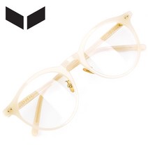 브이선 헤리티지 명품 뿔테 청광 블루라이트 차단 안경테 YUKI-07-BLB04(53)