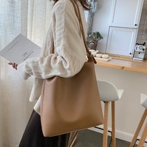엠원 직장인 대학생 데일리 숄더백 가벼운 일상가방 + 파우치포함