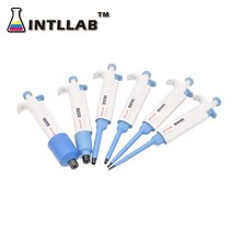 피펫 INTLLAB 마이크로 건 실험실 단일 채널 팁 포함 볼륨 조절 가능, 10-100 ul, 02 10-100 ul