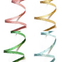 리본끈 슈퍼금사 3mm x 45yard 포장리본 포장용품, 연핑크
